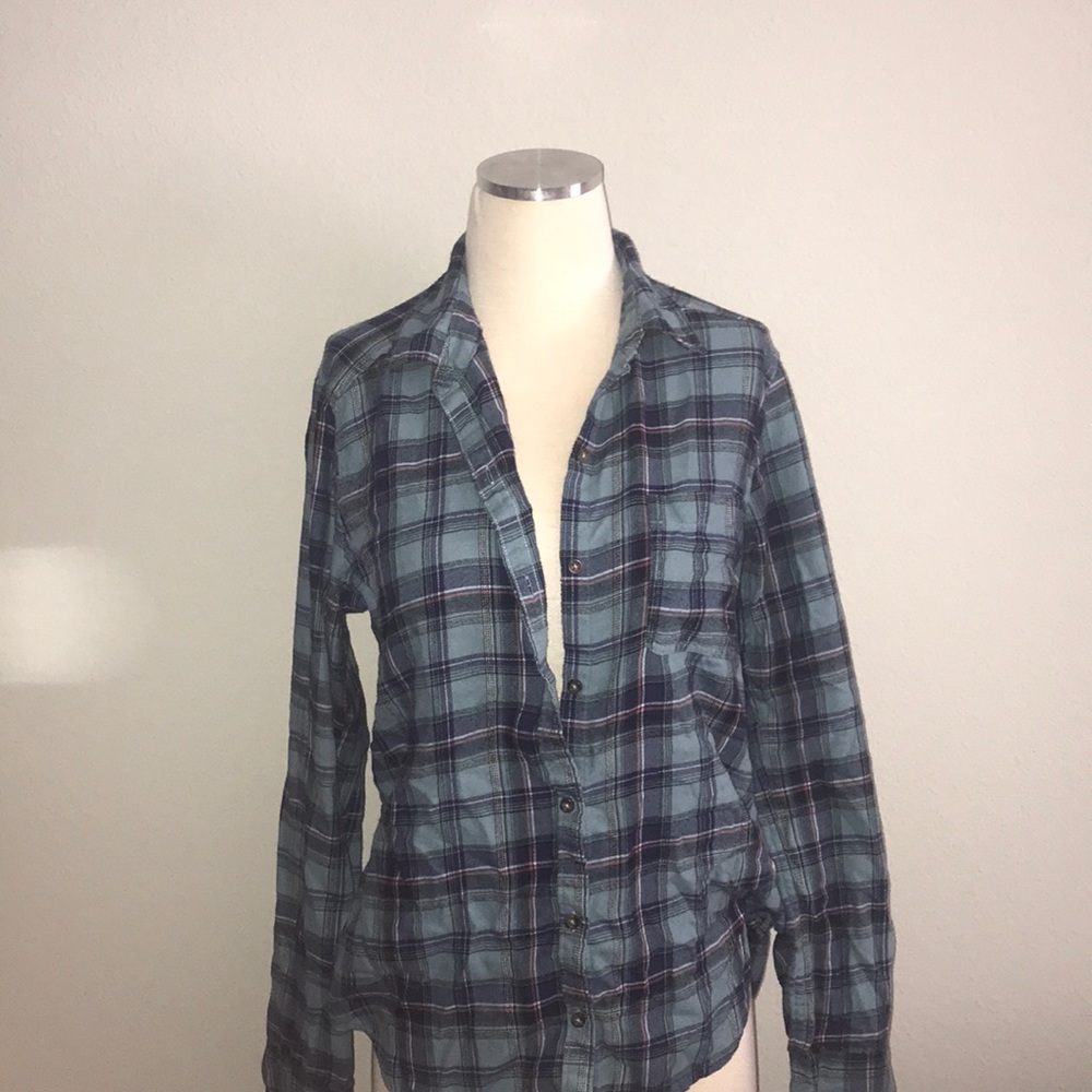 BLUE AMERICAN EAGLE FLANNEL